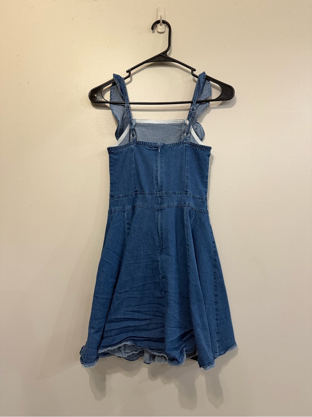 Utcoco Ruffle Denim Mini Dress - Picture 4 of 9